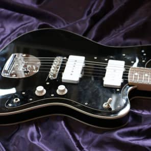 Fender JM-HO Jazzmaster Hollowbody MIJ 2000's Black image 9