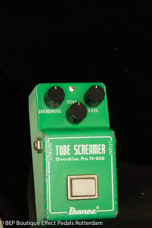 Ibanez TS-808 Tube Screamer with Texas Instruments RC4558P Malaysia op amp 1980 with "R" Logo s/n 126957 Japan image 1