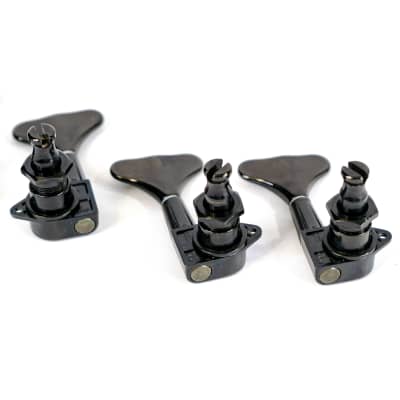 2+2 Gotoh Bass Tuners, Black w/ All Mounting Hardware image 6
