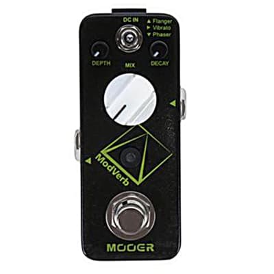Mooer ModVerb Modulation Reverb Micro Guitar Effects Pedal  Flanger Vibrato Phaser image 1