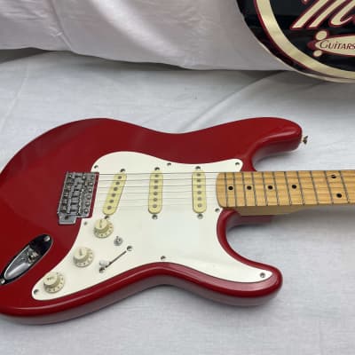 Squier Stratocaster by Fender - MIK Made in Korea 1990s - Torino Red / Maple neck image 2