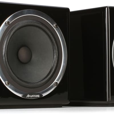 Avantone Pro Active MixCubes 5.25 inch Powered Studio Monitor Pair - Gloss Black  Bundle with IsoAcoustics ISO-130 Isolation Stand for Studio Monitors (Pair) image 2