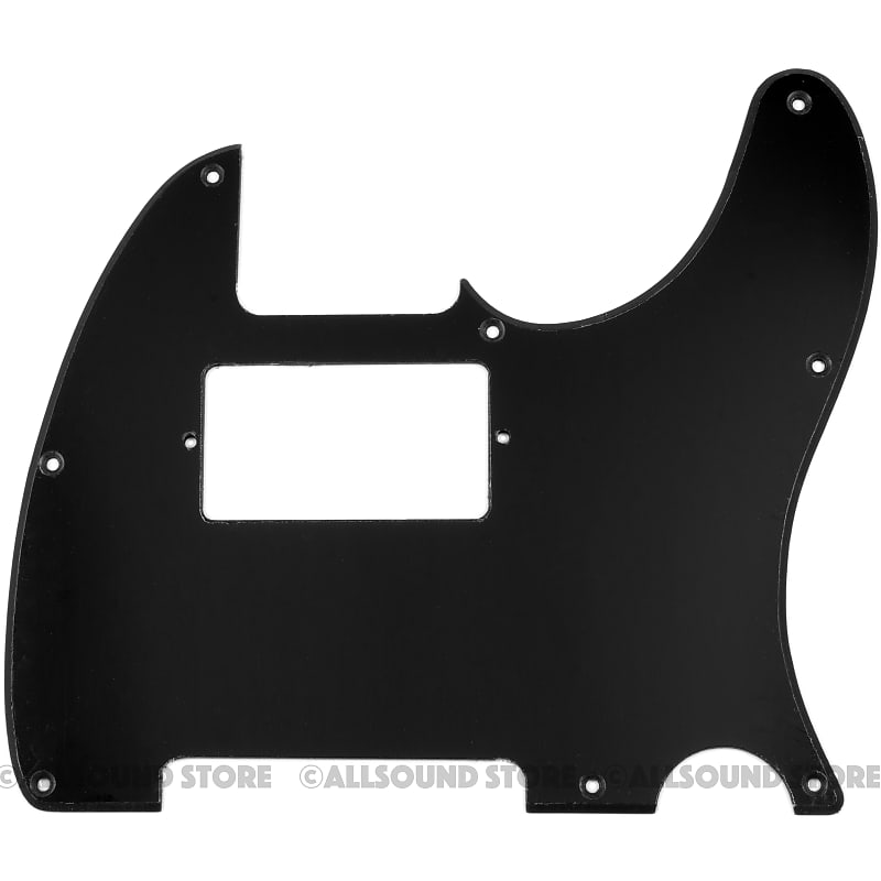 1-Ply GLOSS BLACK Humbucker Pickguard for USA MIM Standard Fender® Telecaster Tele 8-Hole image 1