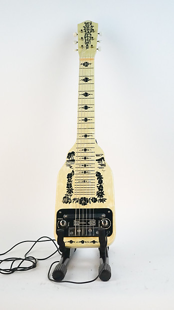 Old steel outlet guitar