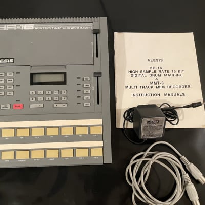 Alesis HR-16 High Sample Rate 16-Bit Drum Machine 1980s - Gray