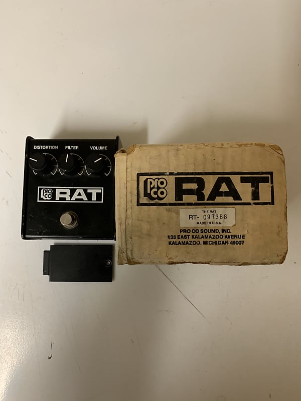 低価人気Pro Co RAT 1 Black Face 1988 (Near Mint Condition) ディストーション