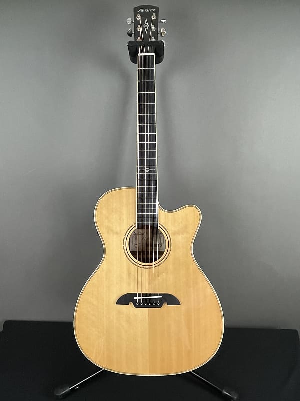 Alvarez AFH600CE 2021 Natural OM Acoustic Electric Reverb