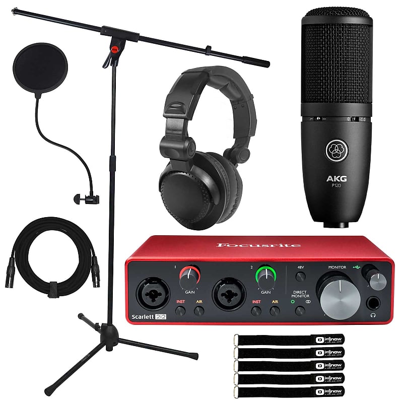 Home Recording Bundle Focusrite Scarlett 2i2 USB Audio | Reverb