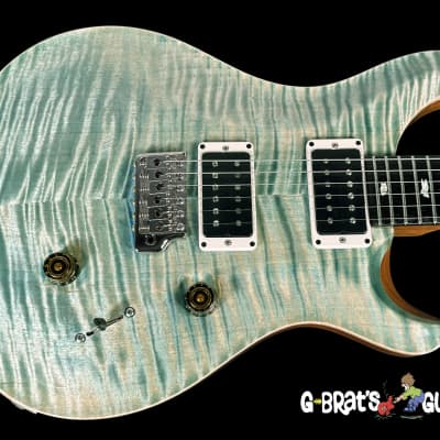 2021 Paul Reed Smith PRS Custom 24 Wood Library 10 Top ~ Faded Blue Jean image 1
