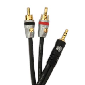 Planet Waves PW-MP-05 Dual RCA Male to Stereo 1/8" Mini TRS Cable - 5'