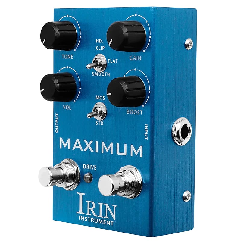 IRIN Dual Overdrive Pedal Clean & Drive Channels, Boost Reverb UK