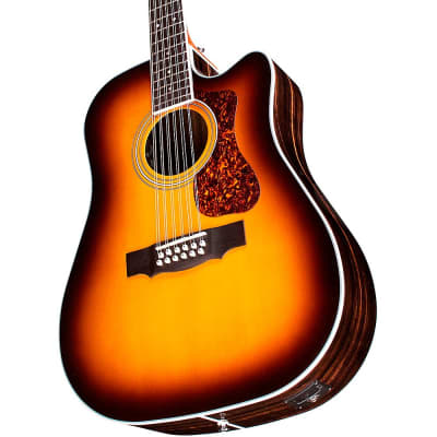 Guild D-2612CE Deluxe 12-String Cutaway Acoustic-Electric | Reverb