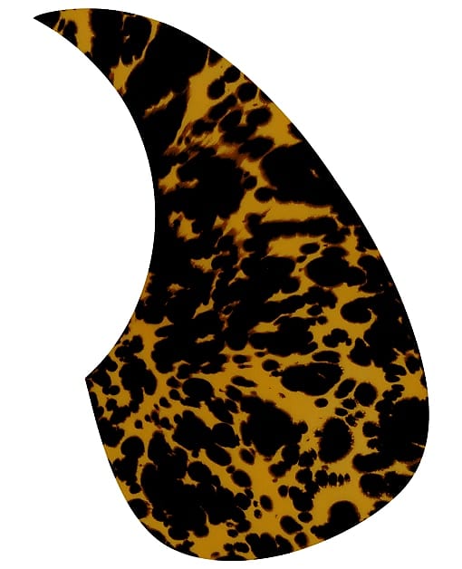 TOYANDONA 10pcs Self-adhesive Guitar Pickguard For Acoustic Guitar Impact Scratch Plate Lightweight Decorative Pickguards Water Drop Shape Design For