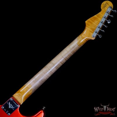 Fender Custom Shop Limited Edition 1959 59' Special Stratocaster Flame Maple Neck Journeyman Relic Super Faded Candy Apple Red image 5