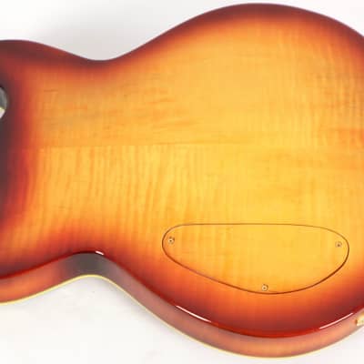 McCurdy Mercury Distressed Cherry Sunburst Electric Guitar w/ Gig Bag image 8