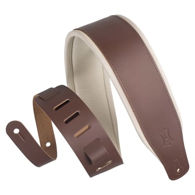 Levy's M26PD 3" Padded Leather Guitar Strap