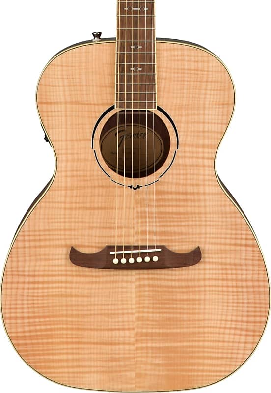 Fender FA-235E Concert Acoustic Electric Guitar, Laurel FB, Natural image 1