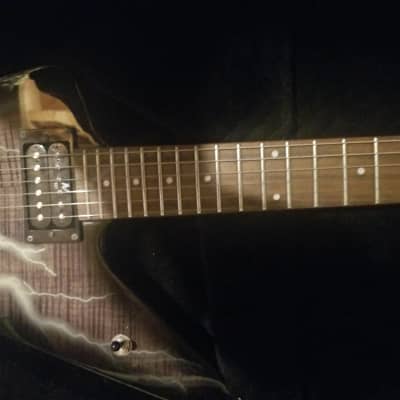 Washburn Washburn dimebag 333 bolt 2005 - RARE, Purple flamed bolt image 11