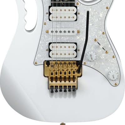 Ibanez JEM7VP Steve Vai Signature Premium Electric Guitar, White image 1