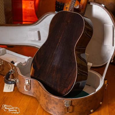 Bedell Limited Edition Fireside Parlor Adirondack/Chocolate Brazilian Rosewood Deep Body Parlor Acoustic Guitar #2014 for sale