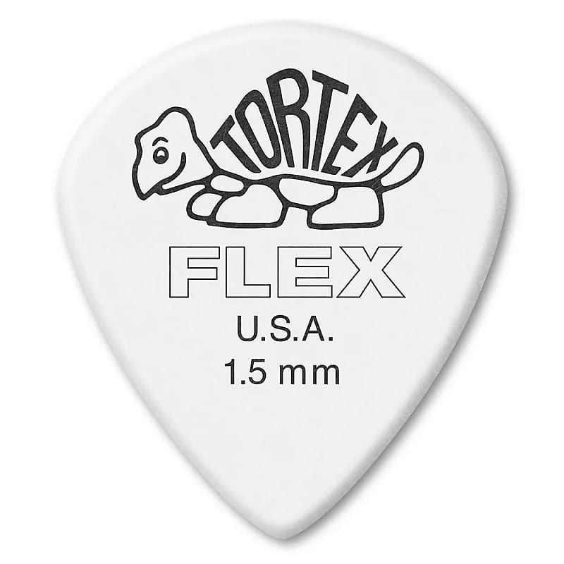 Dunlop 466P150 Tortex Flex Jazz III XL 1.5mm Guitar Picks (12-Pack) image 1