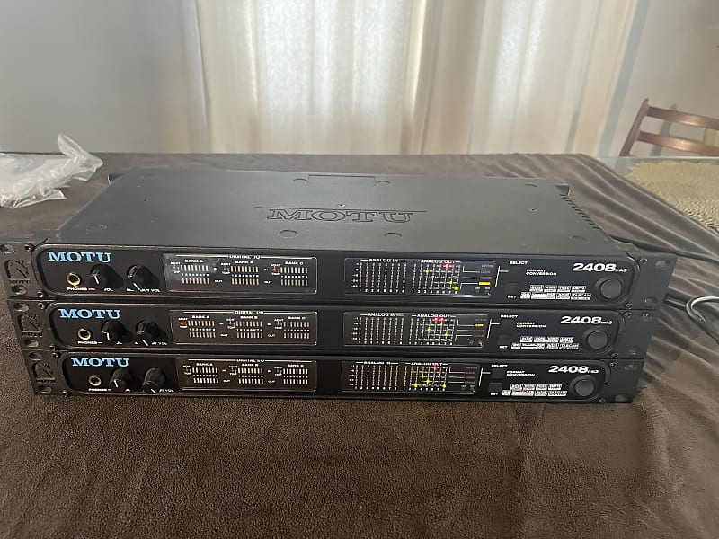 MOTU 2408 mk3 PCI Audio Interface, x3, plus System Manual