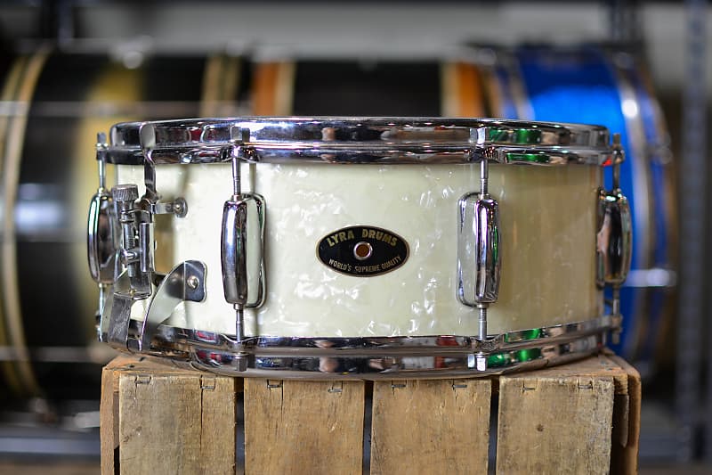 1960s Made In Japan Lyra "Stencil King" Snare Drum Reverb UK