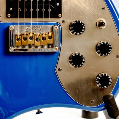 Daion Savage Blue Electric Guitar w/ Original Daion Branded Hardshell Case image 5