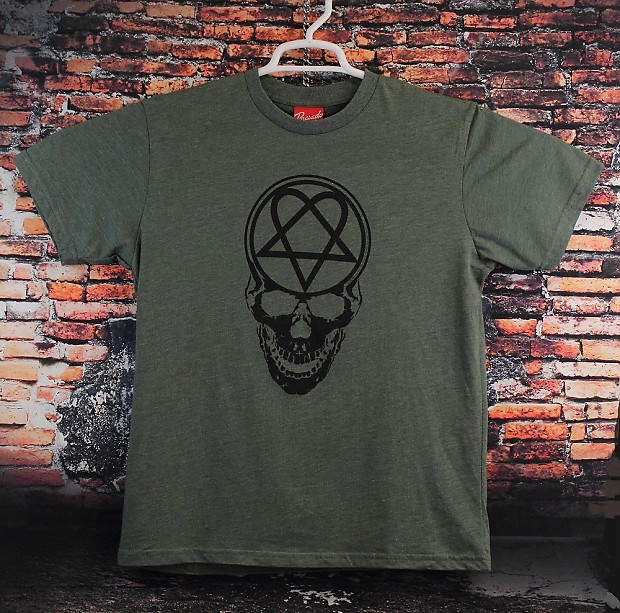 HIM Band T-shirt - Heartagram Skull - Adult L image 1