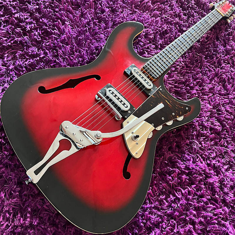 シ*ス様 インターステラ　シークレット　サイン Early 1960s Inter-Mark Cipher Sentinel Hollow Body Guitar