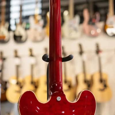 Gibson ES-335 Figured Left Handed - Sixties Cherry with Hardshell Case image 5