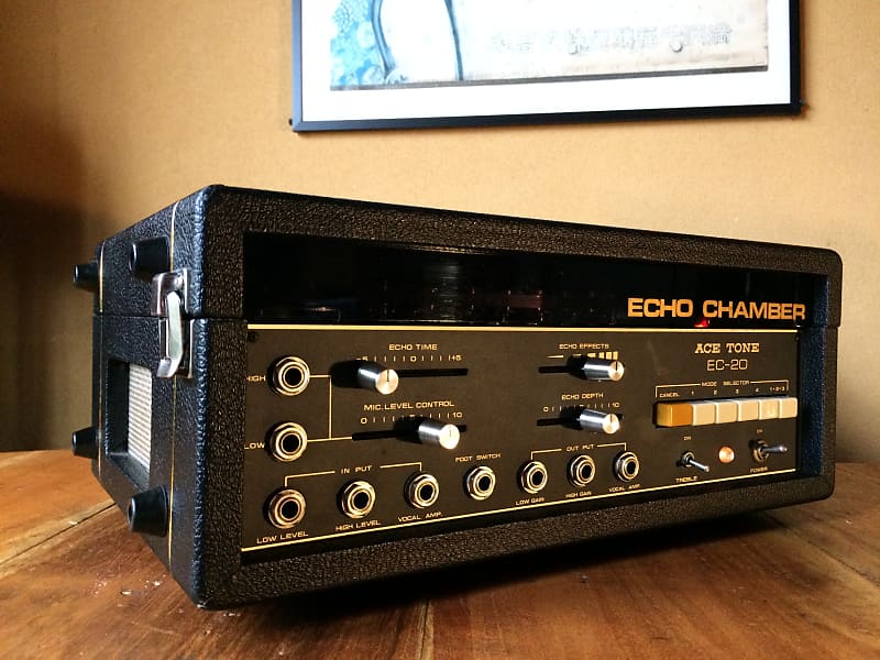 Ace Tone EC-20 Echo Chamber- tape echo 1970s black /gold Ace Tone EC-20 Echo Chamber- tape echo 1970s black /gold