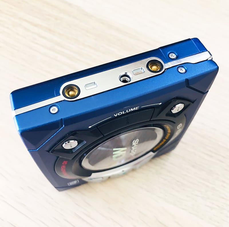 RARE] SHARP MD-ST601-A MD Walkman MiniDisc Player, NM Blue