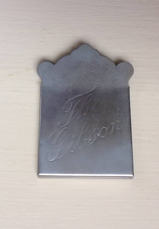 Vintage "The Gibson" Mandolin Tailpiece Cover F A 1920's Reverb