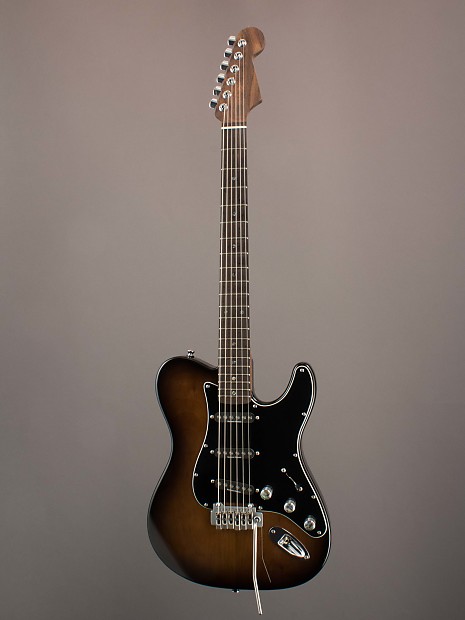 Fender Warmoth Custom Telecaster Stratocaster Hybrid Walnut Burst