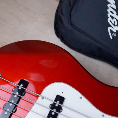 Fender JB Standard Jazz Bass MIJ 2012 Candy Apple Red Made in Japan w/ Bag image 7
