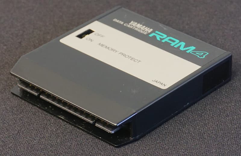 Yamaha DATA RAM4 CARTRIDGE For TX802 DX7S DX7II RX5 RX7