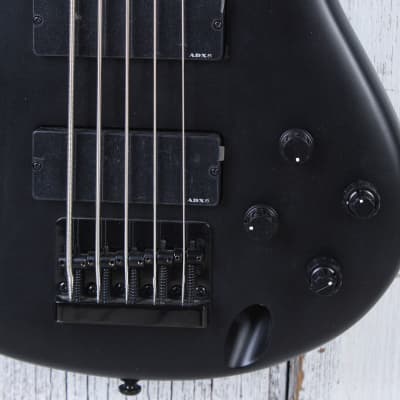 Ibanez K5 Fieldy Signature 5 String Electric Bass Guitar Black Flat Finish image 4