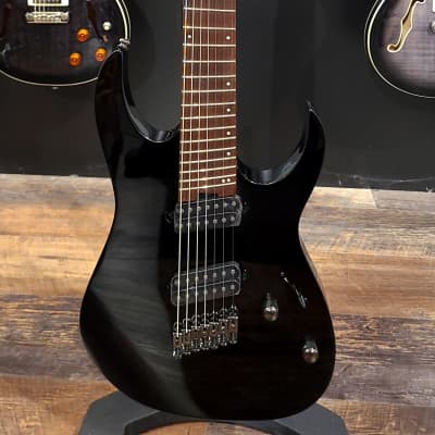 Ibanez RGMS7-BK Black Multi-Scale 7-String Guitar #139 image 2