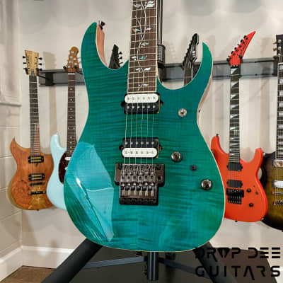 Ibanez J Custom RG8520 Electric Guitar w/ Case (9701)-Green Emerald image 4