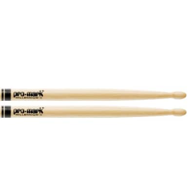 Promark American Hickory Classic 5A Drumsticks, Oval Tip, Single Pair image 4