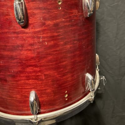 Gretsch USA - 15x12" , Stop Sign Badge 1970's - Red Rosewood image 6