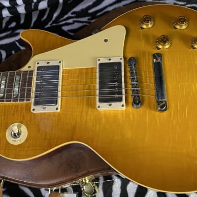 NEW! 2023 Gibson Custom Shop 1959 Les Paul - Double Dirty Lemon - Authorized Dealer - Hand Picked Killer Flame Top VOS - Only 8.7 lbs - G02748 image 10