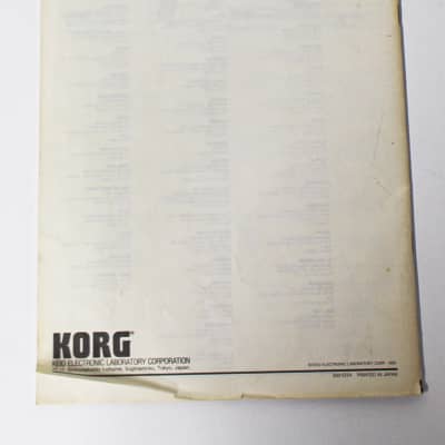Korg DW 6000 Programmable Digital Synthesizer Owners Manual image 6