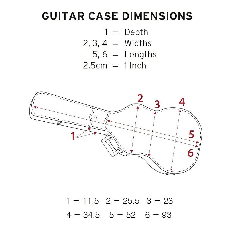 Guitar case size new arrivals