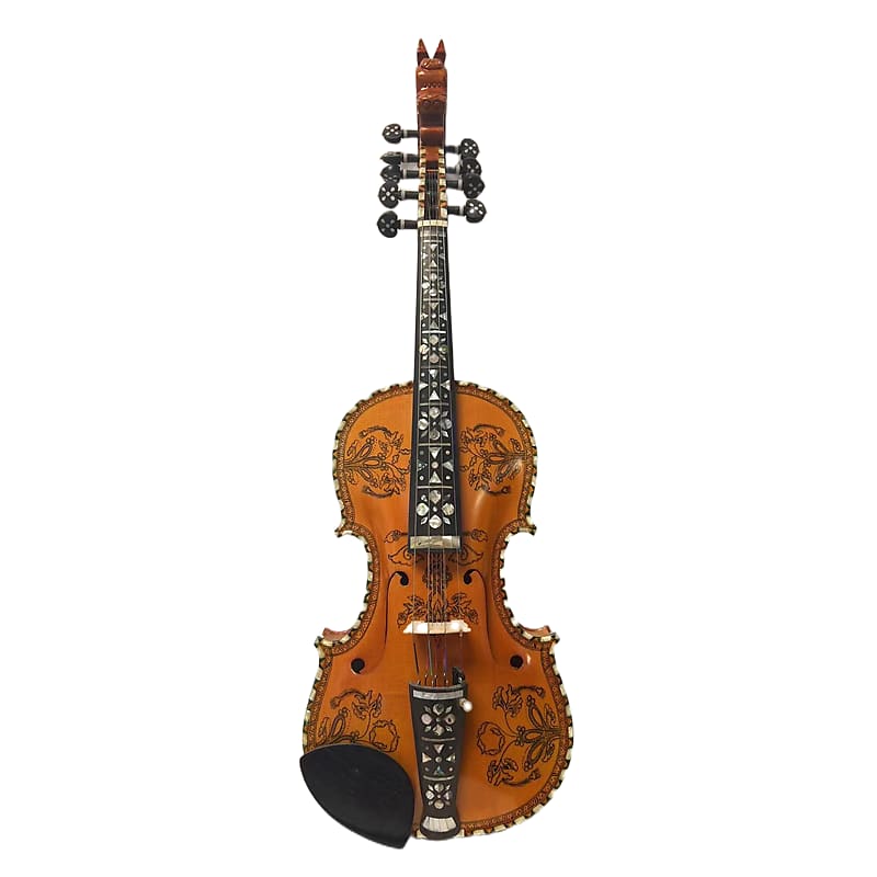 Deluxe Hardanger fiddle 4×5 string 4/4 violin 14