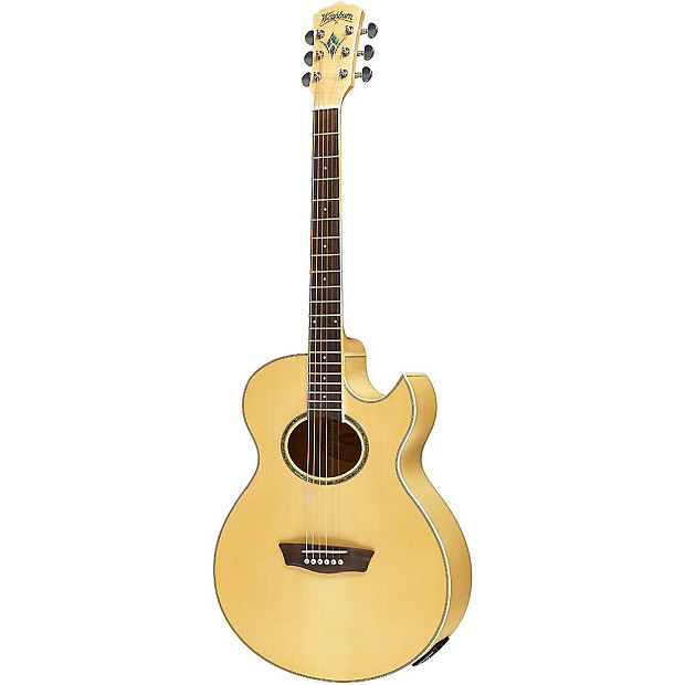 Washburn EA20 Festival Series Florentine Cutaway with Electronics Natural image 1