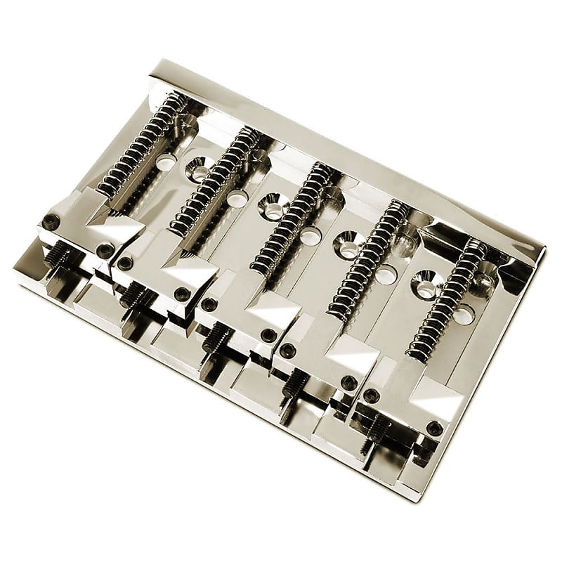 High Mass Solid Brass 5 String Bass Bridge for Reverb UK
