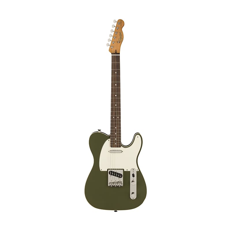 Squier FSR Classic Vibe 60s Custom Telecaster Electric Guitar, Indian  Laurel FB, Olive Green