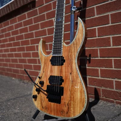 B.C. Rich Shredzilla Prophecy Exotic FR Natural Spaulted Maple Left Handed 6-String NOS image 4